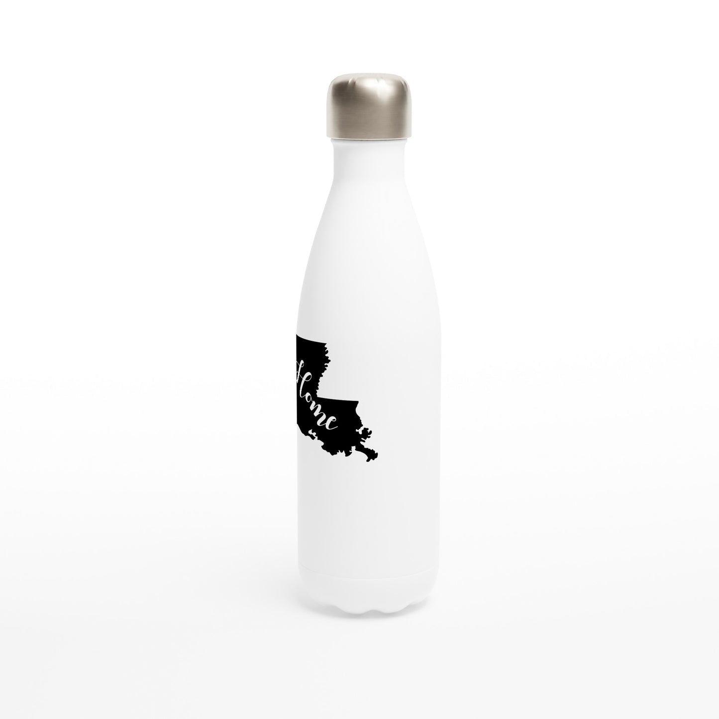 My Home Louisiana White 17oz Stainless Steel Water Bottle