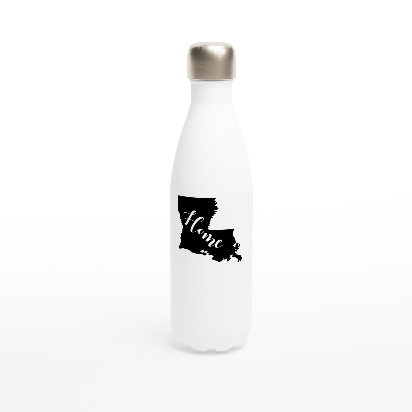 My Home Louisiana White 17oz Stainless Steel Water Bottle