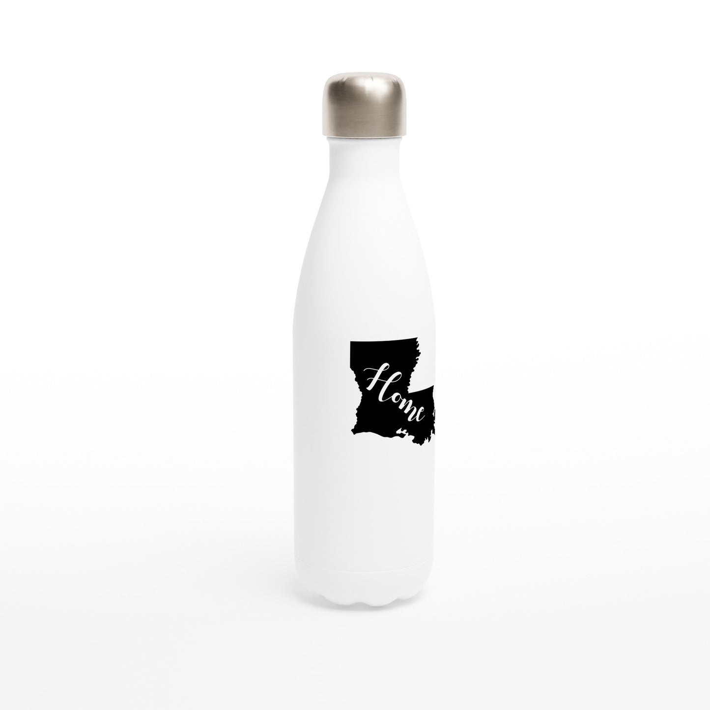 My Home Louisiana White 17oz Stainless Steel Water Bottle