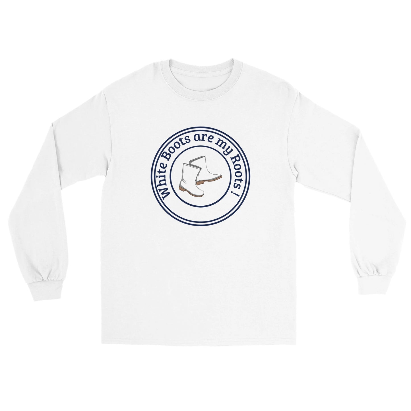 White Boots logo Classic Unisex Longsleeve T-shirt