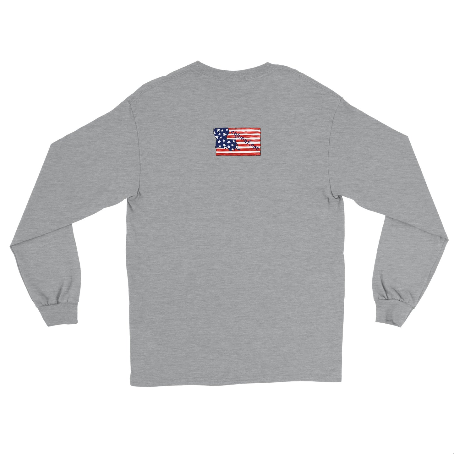 Our New Cajun American Flag Classic Unisex Long sleeve T-shirt